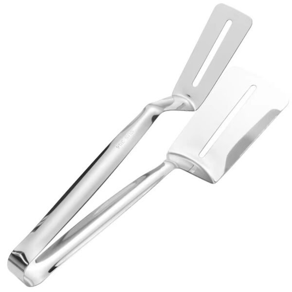 304 Stainless Steel Spatula and Tongs Combination Set for Frying Fish, Steaks, and Barbecuing (PACK OF 2) - Image 5