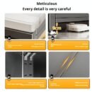 Rock slab kitchen storage rack, floor-standing multi-tiered sideboard cabinet with sliding doors, multifunctional small appliance storage cabinet