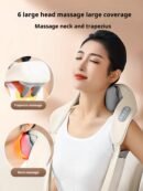 Cervical massage device for the waist and back, genuine shoulder and neck trapezius muscle massager, cervical spine neck kneading device